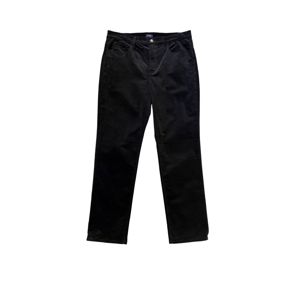 J.Crew Womens Black Corduroy Straight Leg Pants Style BT006 Size 12 31 NWT